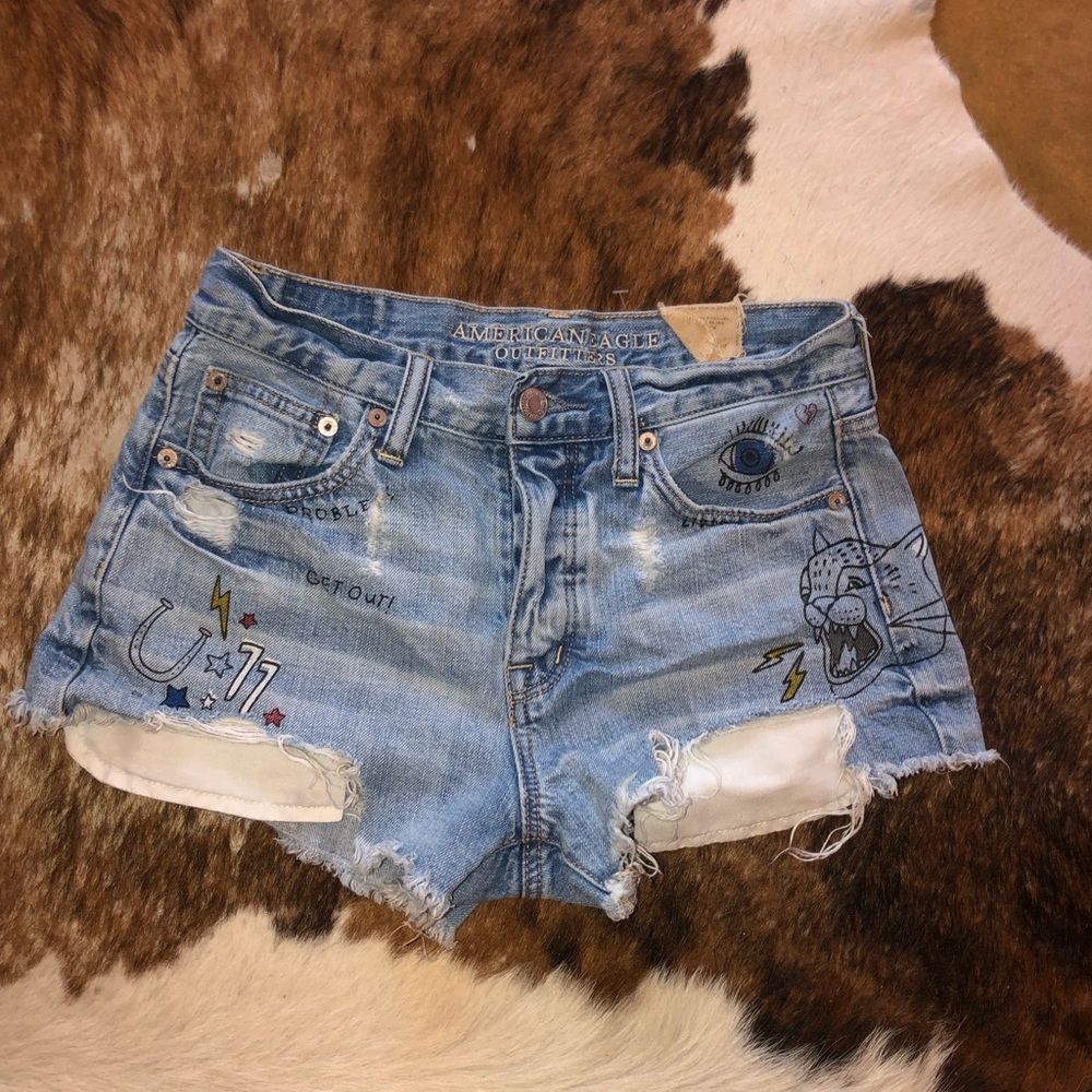 Jean shorts/ very short